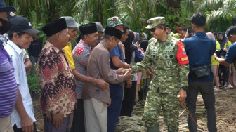 Pacu Progres Cetak Sawah Rakyat Desa Sungai Rambai, Danrem Garuda Putih Cek Langsung Pembukaan Lahan